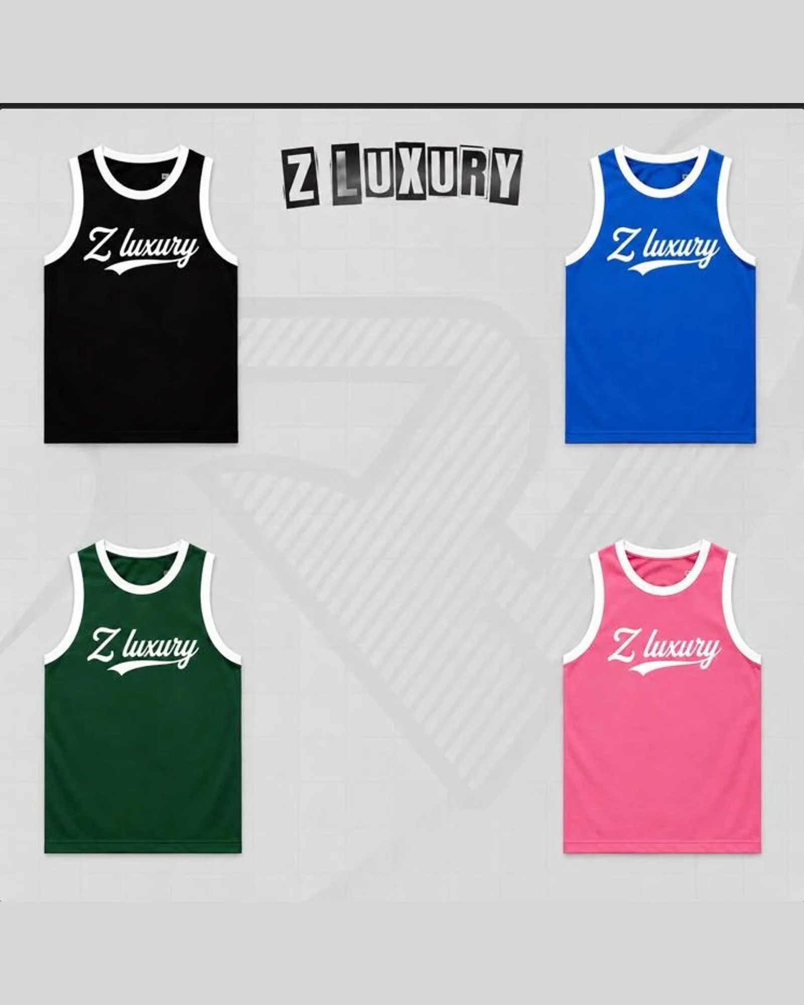 Script Jersey Tank — colourways